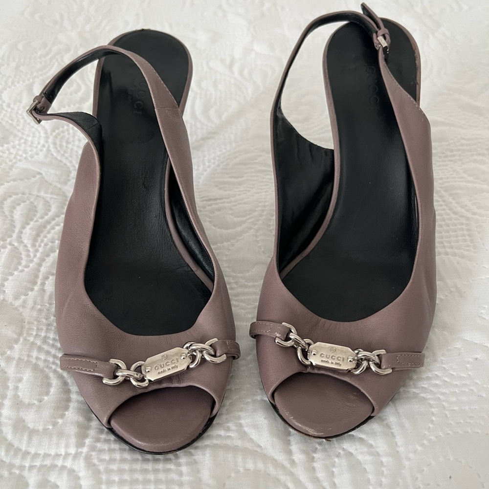 Gucci Slingback Heels – Purple (Size 38.5 EU / 8 US)